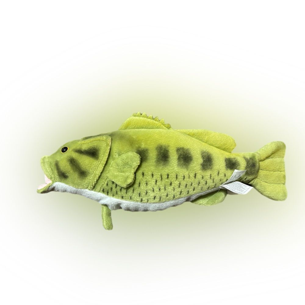 Largemouth Bass Plush Toy Stuffed Animal Realistic Stuffed Bass - Picture 2 of 4
